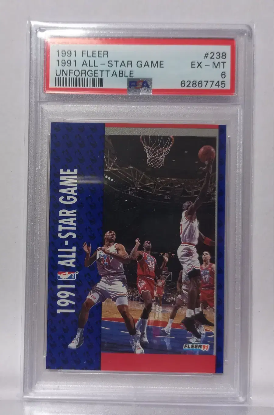 NBA 마이클조던 1991 올스타 PSA6